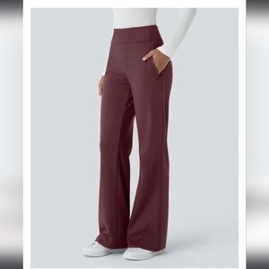 Halara Flex Daystretch Mid Rise Side Zipper Pocket Work Flare Pant NWT Size XL